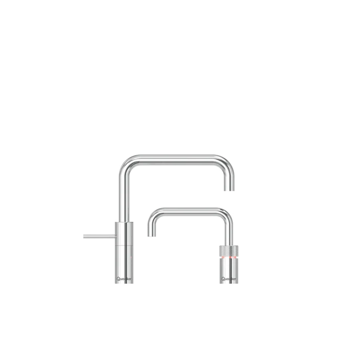 Quooker Nordic Square Twintaps Polished chrome